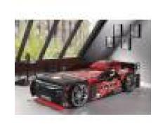 Lit enfant voiture de course noir 90x200