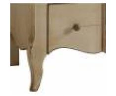 Chiffonnier tilleul massif 5 tiroirs laque lin