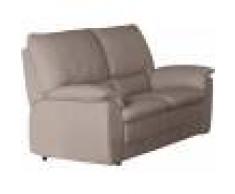 Salon cuir taupe Roma 3+2+1 places