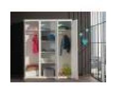 Armoire enfant laqué blanc 3 portes ROBIN