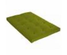 Terre de Nuit Matelas futon pistache en coton 90x200