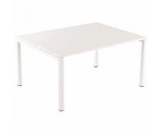 table de réunion easydesk 150x114cm plateau blanc