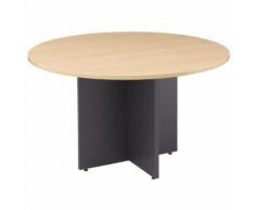 table de reunion ronde hetre gamme office
