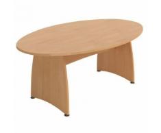 table de réunion tonneau elancia pieds pann. 200x120cm 2527