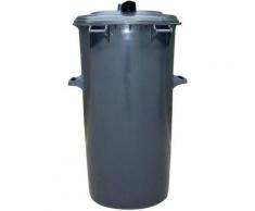 poubelle d'extérieur plastique empilable h:96 cm cap.:110 l
