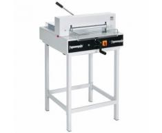 massicot electrique ideal 4315 sur stand metal lique