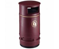 poubelle d'extérieur copperfield 90l bordeaux