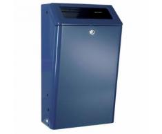 poubelle d'extérieur 50l bleu