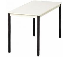 table de reunion 120x60 plateau beige/p ieds bruns