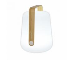 BALAD-Lampe nomade LED d'extérieur H38cm bambou Fermob - designé par Tristan Lohner