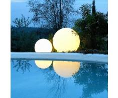 GLOBO OUT-Lampe de sol / Suspension d'extérieur Ø60cm Blanc Slide