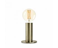 SOL-Lampe à poser variateur tactile ampoule LED Globe Filament Métal H24.5cm Doré Edgar