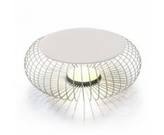 MERIDIANO-Lampe de sol/Table LED d'extérieur Ø92cm ivoire Vibia - designé par Jordi Vilardell & Meritxell Vidal