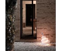 PIRLA-Lampe de sol d'extérieur Résine H55cm Blanc Karman - designé par Bizzarini Design