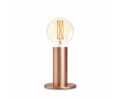 SOL-Lampe à poser variateur tactile ampoule LED Globe Filament Métal H24.5cm Rose doré Edgar