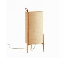 GRETA-Lampe de sol Chêne Ø40cm H90cm Beige/crème Carpyen - designé par Gabriel Teixidó