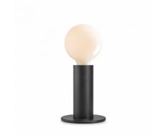 SOL-Lampe à poser variateur tactile ampoule LED Globe opaque Métal H24.5cm Noir Edgar