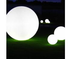 GLOBO OUT-Lampe de sol d'extérieur Ø80cm Blanc Slide