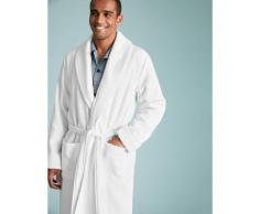 Marks & Spencer Pure Cotton Waffle Dressing Gown - White - M