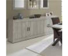 Kasalinea Enfilade contemporaine couleur bois MEREDITH-L 245 x P 48 x H 92 cm- Gris