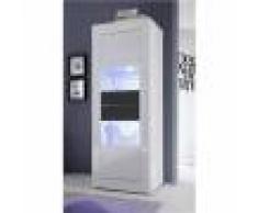 Kasalinea Vitrine blanc et gris laqué design ARIEL 3