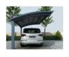 Carport 2 poteaux 3X5m gris anthracite