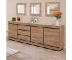 NOUVOMEUBLE Enfilade 250 cm contemporaine couleur bois clair MARLON