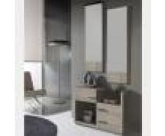 NOUVOMEUBLE Meuble d'entrée contemporain couleur bois clair MATERA 4