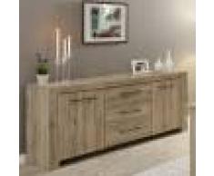 NOUVOMEUBLE Enfilade contemporaine couleur bois clair ALENA