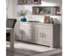 NOUVOMEUBLE Enfilade 220 cm contemporaine couleur bois clair PAULINE