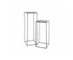 Meubles & Design Lot de 2 sellettes design en métal