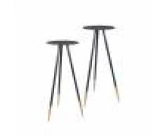 Dutchbone Stalwart - 2 sellettes en métal H85cm