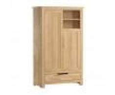 Armoire deux portes collection enfant Betula - Bouleau Massif - H187 cm