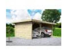 SOLID Carport double 5 m x 7 m