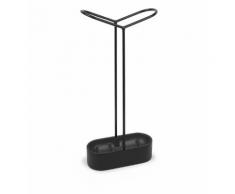 Porte-parapluie Holdit métal noir 15,5 x 8,3 cm Noir Umbra