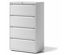 Classeur pour dossiers suspendus ESSENTIALS 2 rangées, 4 tiroirs | BISLEY