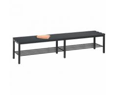 Banc de vestiaire BASIC sans dossier avec grille pour chaussures, en plastique | CP