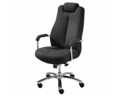 Chaise de bureau pivotante siège de direction, habillage tissu