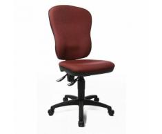 Chaise de bureau pivotante standard sans accoudoirs, avec soutien lombaire | Topstar