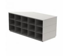 Banc de vestiaire Sitover en inox double face