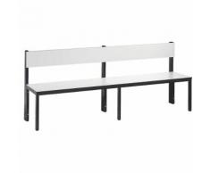 Banc de vestiaire BASIC PLUS simple face surface de l'assise en stratifié HPL, mi-haut | CP