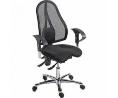 Chaise de bureau pivotante, contact permanent et assise Orthositz® avec Body Balance Tec®, dossier résille | Topstar