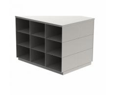 Banc de vestiaire Sitover en inox double face