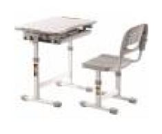 Destock Meubles Bureau enfant blanc et gris - COMFORTLINE