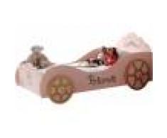Destock Meubles Lit enfant voiture princesse rose 90x200