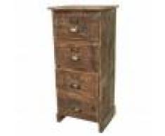 Chemin de Campagne Chiffonnier grainetier en vieux bois recyclé tiroir aspect brocante