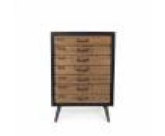 Dutchbone Commode vintage bois 4 tiroirs L bois massif