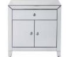 Kare Design Commode 2 portes 1 tiroir en verre miroir