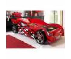 Maisonetstyles Lit voiture 229x111x60 cm rouge