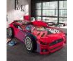 Maisonetstyles Lit voiture panthere 90x200 cm rouge - CARINO